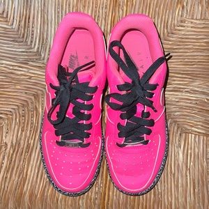 Pink, black and white air forces box not included